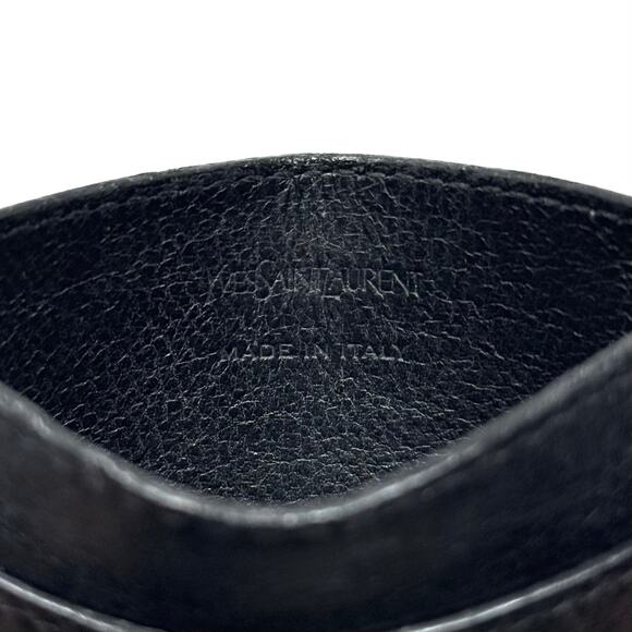 YSL All Black Cardholder Wallet - Picture 6 of 11